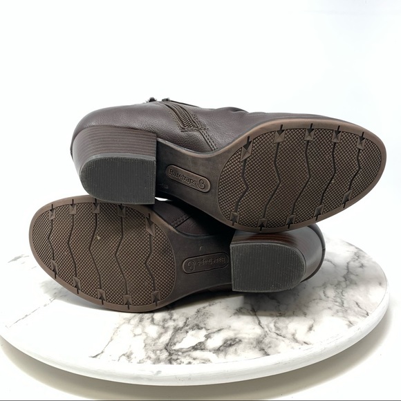 Baretraps Ruby ruched vegan leather brown bootie 7 classic neutral comfy - Picture 8 of 11